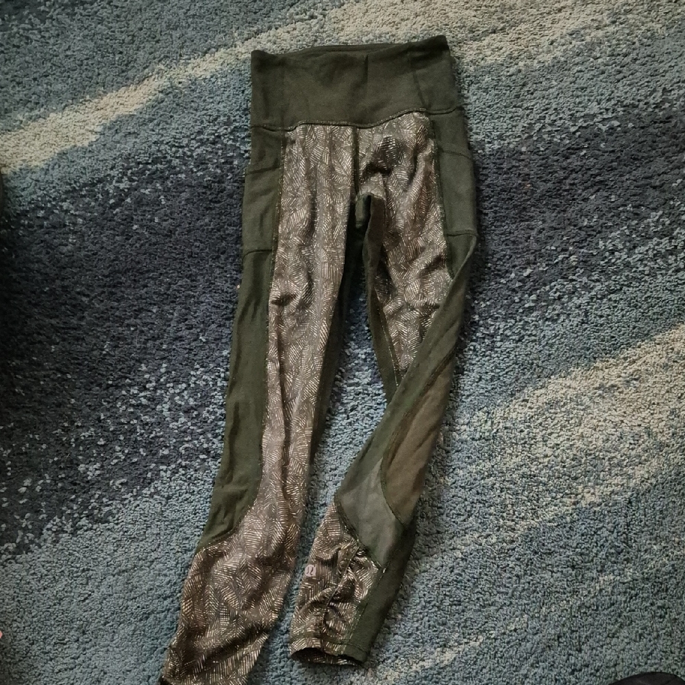 Lululemon Athletica High Times Pant(luxtreme, Mesh) Leggings Size 2